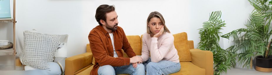 Illustration of a man reflecting on premature ejaculation causes and treatments, highlighting solutions like therapy, exercises, and medications.