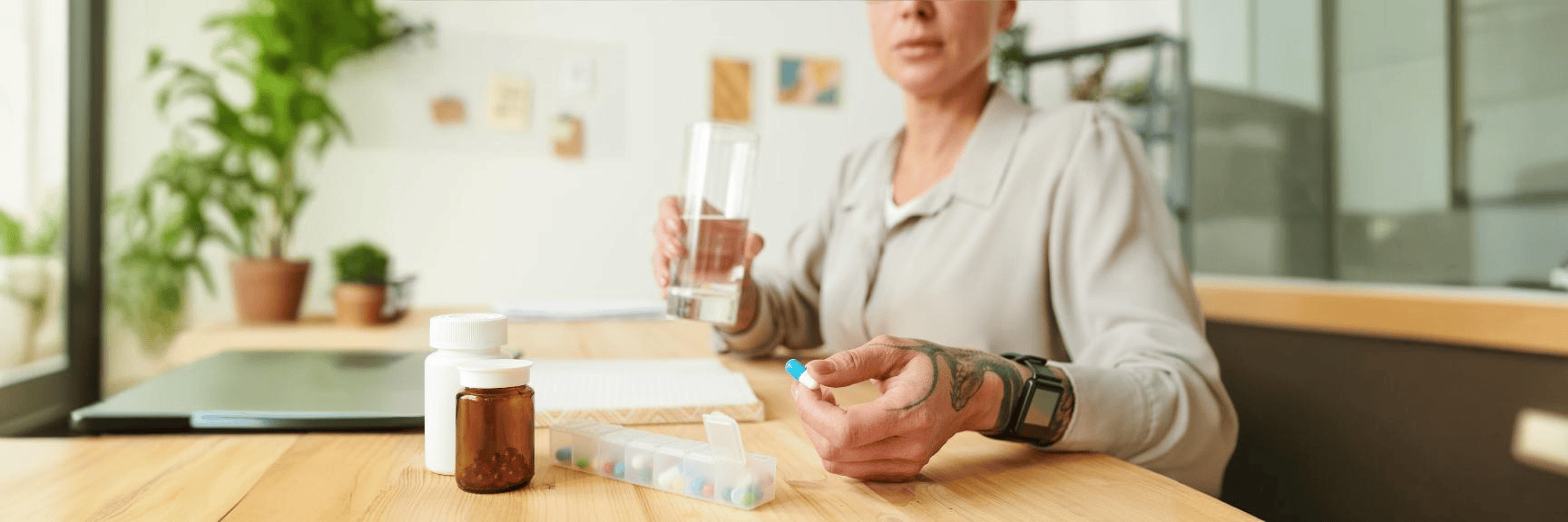 Close-up of a healthcare professional preparing an IV infusion of Teprotumumab for thyroid eye disease treatment.
