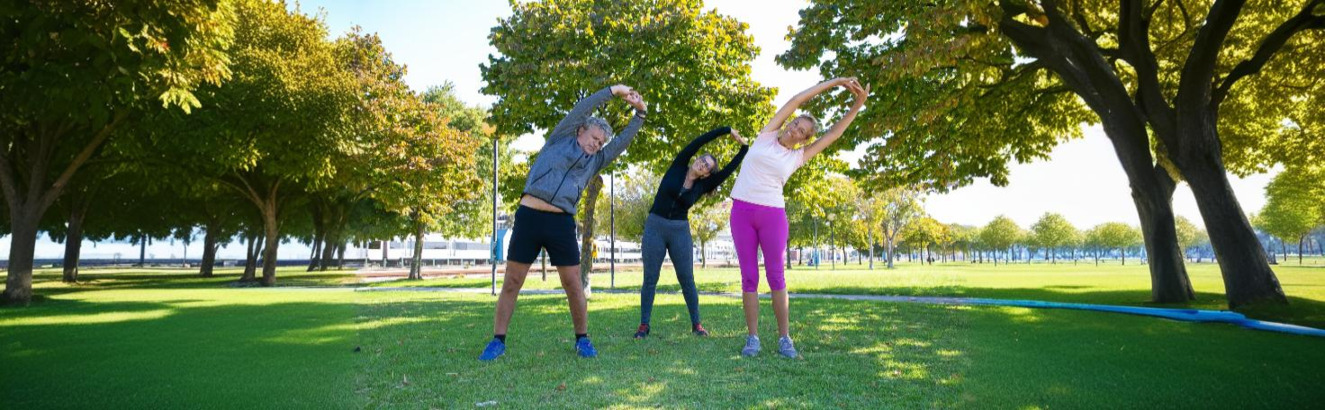 A healthcare professional conducts a balance and coordination test on an adult to assess stability and movement control.