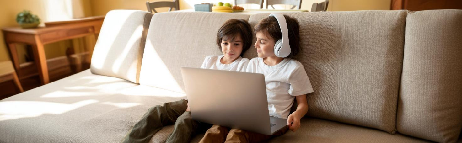 Person using an online ADHD assessment tool on a laptop for focus and attention evaluation.