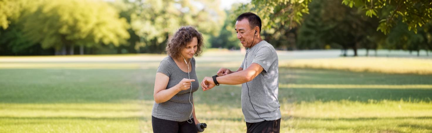 A person using a wearable HRV monitor to track heart rate variability for health insights.