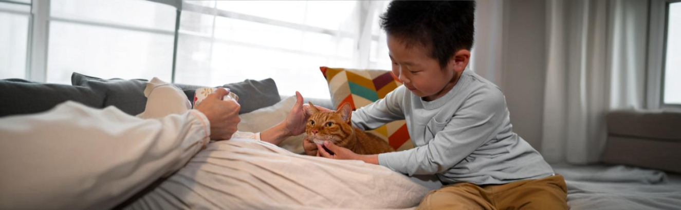 A healthcare professional analyzing a blood sample for *Bartonella henselae* antibodies to diagnose cat-scratch disease.