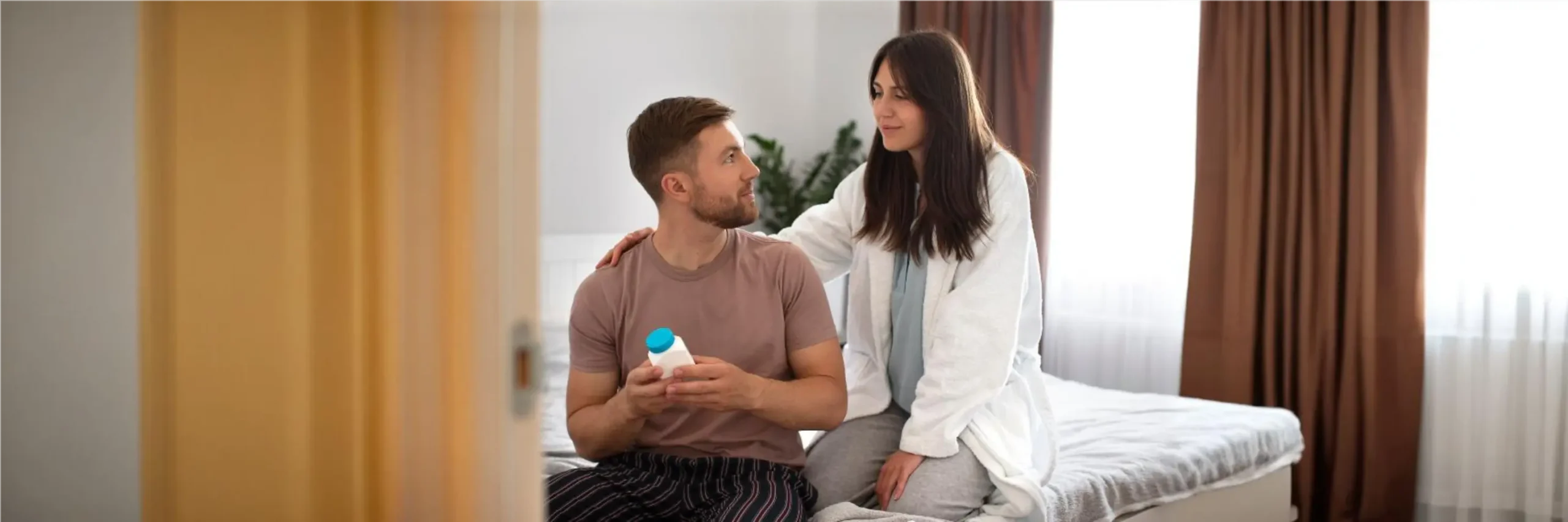 Doctor performing testicular sperm extraction (TESE) to retrieve sperm for infertility treatment in a patient with Klinefelter syndrome.